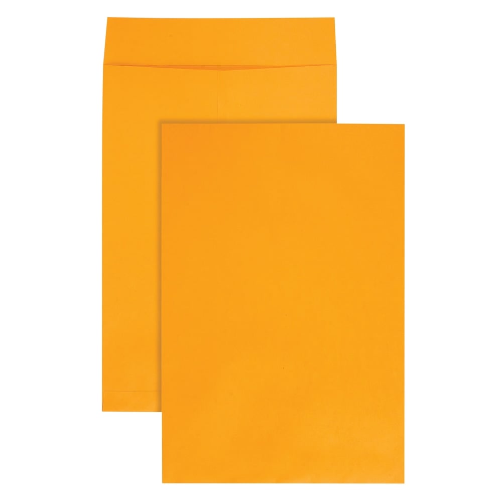 Quality Park Jumbo 12 1/2in x 18 1/2in Manila Catalog Envelopes, Flap Closure, Brown, Pack Of 25 (Min Order Qty 4) MPN:QUA42353