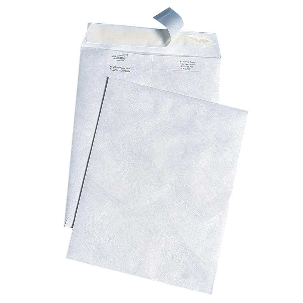 Quality Park Tyvek Envelopes, 10in x 13in, Self-Adhesive, White, Box Of 100 MPN:R3140