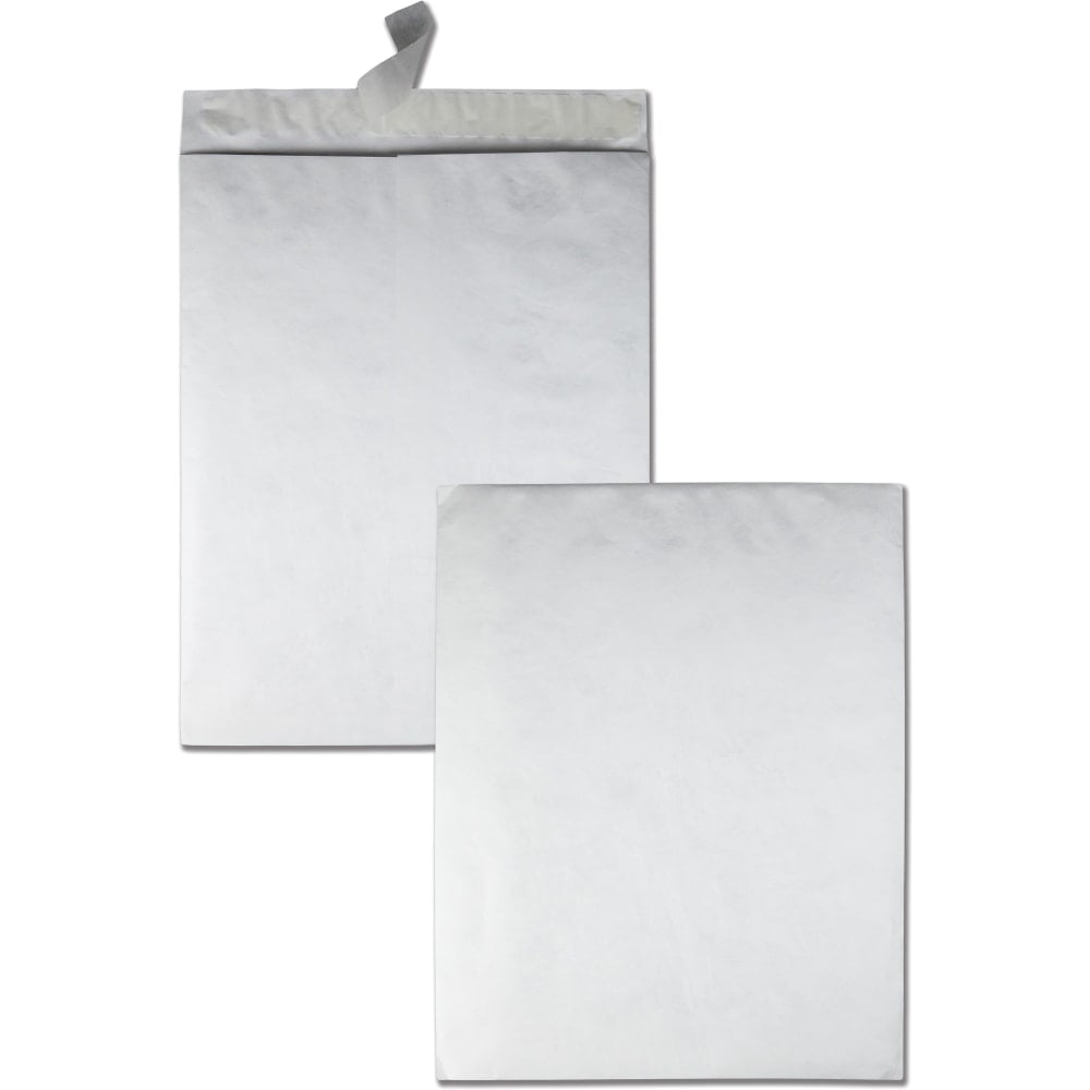 Quality Park Tyvek Envelopes, 18in x 23in, Self-Adhesive, White, Box Of 25 MPN:R5121