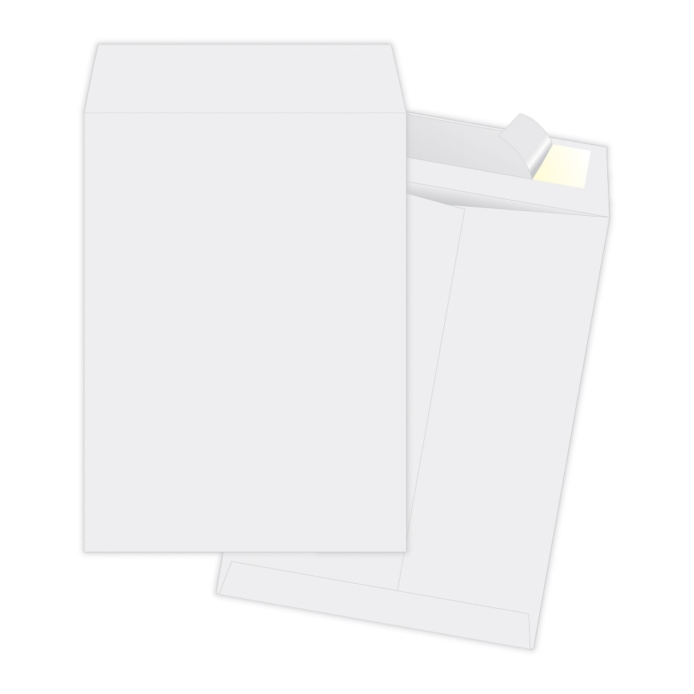 Quality Park Ship-Lite Catalog Envelopes, 10in x 13in, Self-Adhesive, White, Box Of 100 MPN:S3620