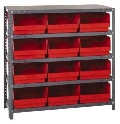 12 Bin Store-More Shelf Bin System MPN:1839-210RD