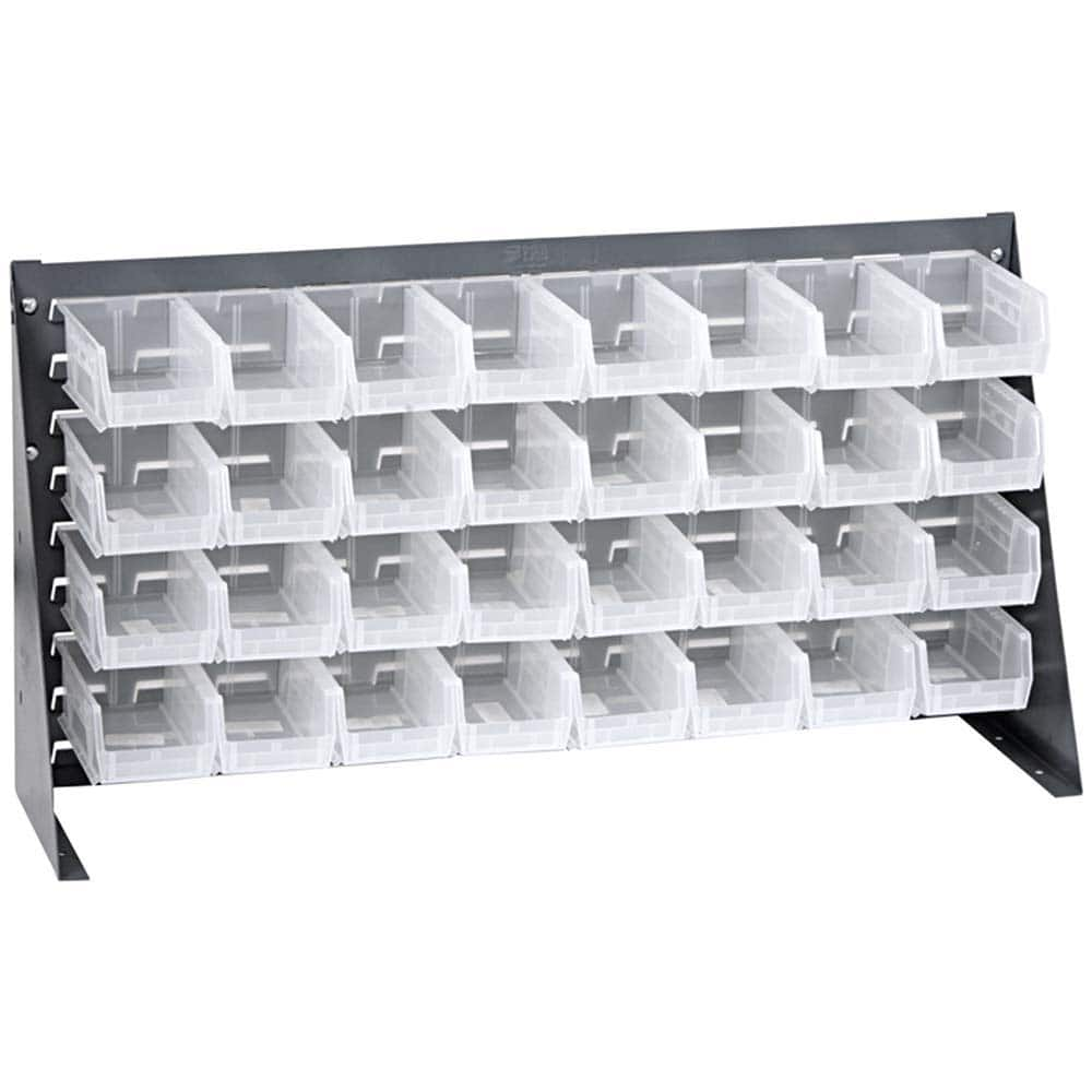 32 Bin Bench Rack with Ultra Bins MPN:QBR-3619-220-32