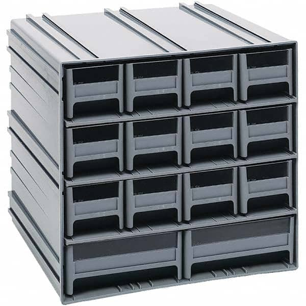 14 Bin Interlocking Storage Cabinets MPN:QIC-12123GY