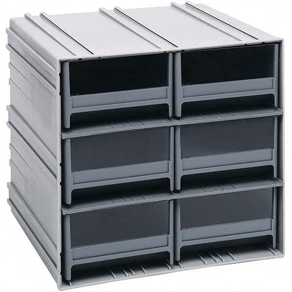 6 Bin Interlocking Storage Cabinets MPN:QIC-64GY