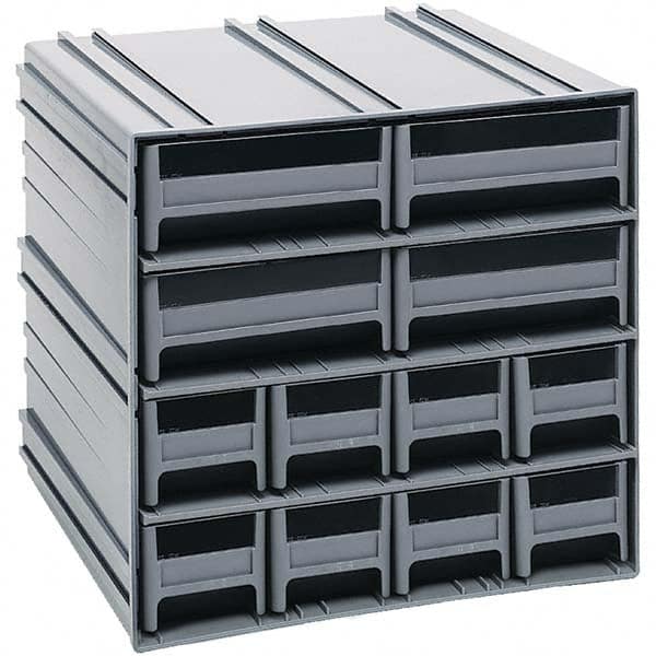 12 Bin Interlocking Storage Cabinets MPN:QIC-8143GY