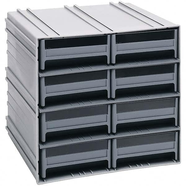 8 Bin Interlocking Storage Cabinets MPN:QIC-83GY