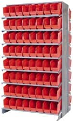 128 Bin Store-More Sloped Shelving System MPN:QPRD-201RD