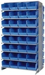 64 Bin Store-More Sloped Shelving System MPN:QPRD-207BL