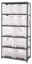 12 Bin Giant Stack Container Storage Shelving MPN:QSBU-600800CL