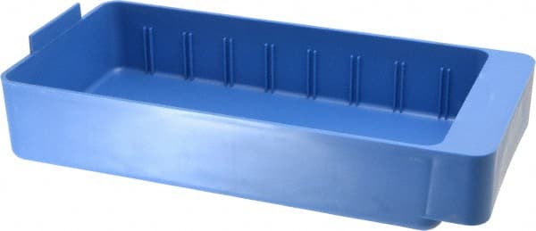 Plastic Drawer Bin: Blue MPN:QED401BL