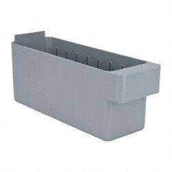 Plastic Drawer Bin: Gray MPN:QED501GY