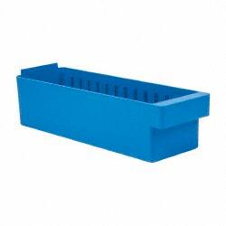 Plastic Drawer Bin: Blue MPN:QED602BL