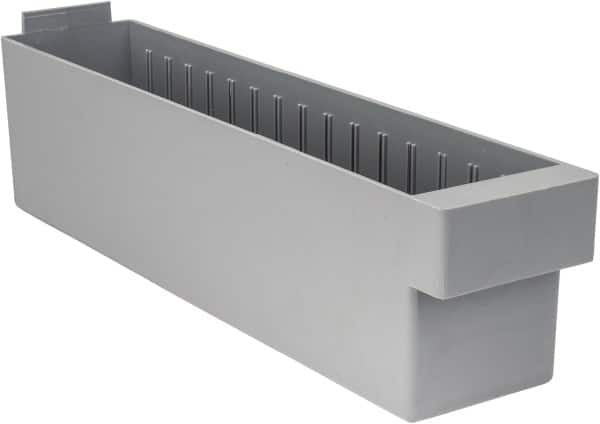 Plastic Drawer Bin: Gray MPN:QED 604 GREY