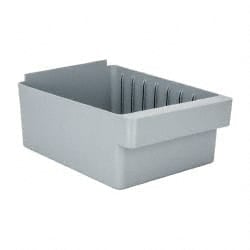 Plastic Drawer Bin: Gray MPN:QED701GY