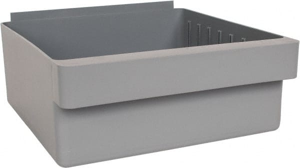 Plastic Drawer Bin: Gray MPN:QED801GY