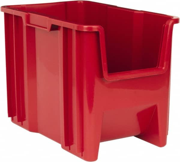 Plastic Hopper Stacking Bin: Red MPN:QGH600RD