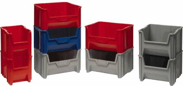 Plastic Hopper Stacking Bin: Red MPN:QGH800RD