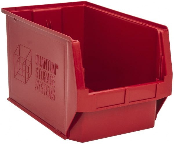 Plastic Hopper Stacking Bin: Red MPN:QMS533RD