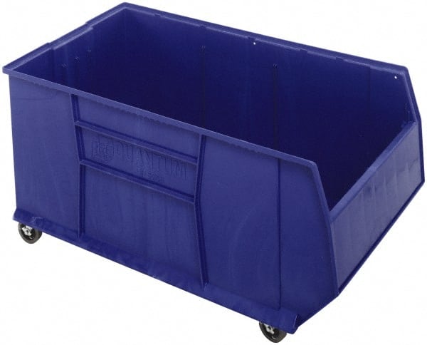 Plastic Hopper Stacking Bin: Blue MPN:QRB256MOBBL