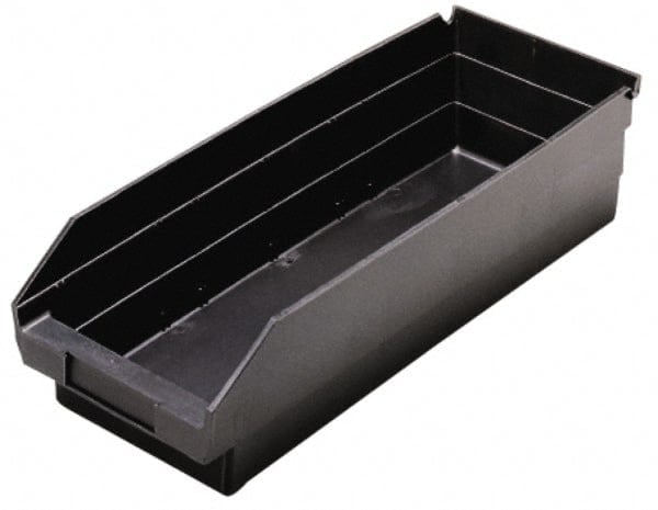 Plastic Hopper Shelf Bin: Black MPN:QSB 104CON