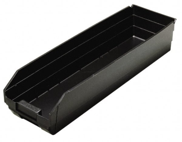 Plastic Hopper Shelf Bin: Black MPN:QSB106CO