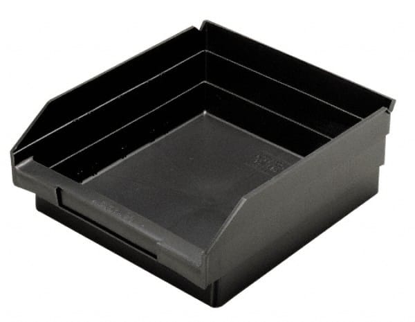 Plastic Hopper Shelf Bin: Black MPN:QSB109CO