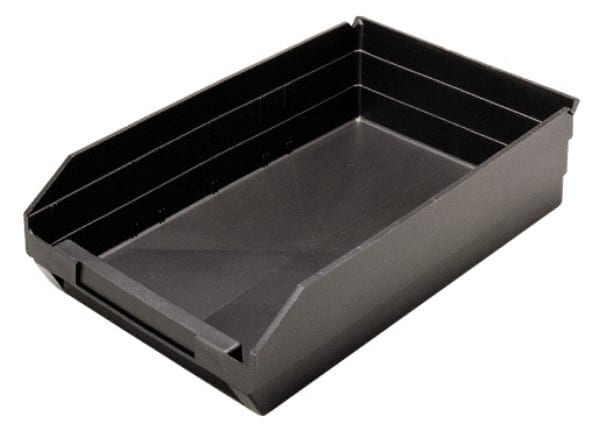 Plastic Hopper Shelf Bin: Black MPN:QSB 110CON