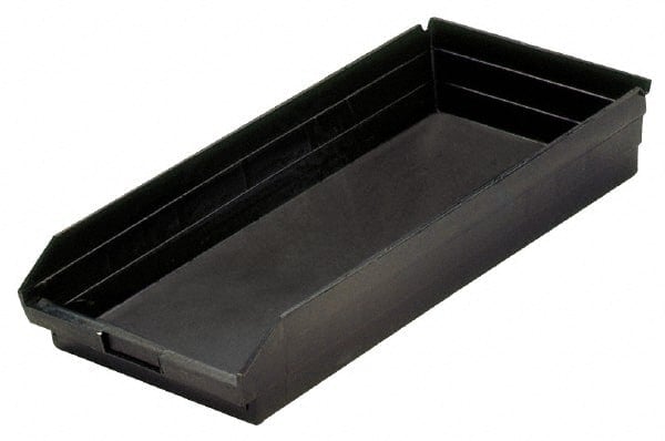 Plastic Hopper Shelf Bin: Black MPN:QSB116CO