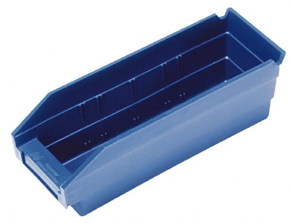 Plastic Hopper Shelf Bin: Blue MPN:QSB101BLCS