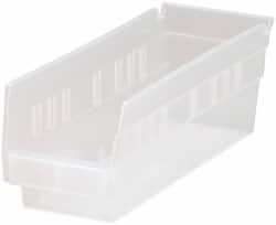 Plastic Hopper Shelf Bin: Clear MPN:QSB101CLCS