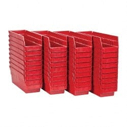 Plastic Hopper Shelf Bin: Red MPN:QSB101RDCS