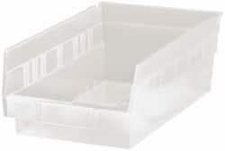 Plastic Hopper Shelf Bin: Clear MPN:QSB102CLCS