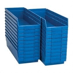 Plastic Hopper Shelf Bin: Blue MPN:QSB104BLCS