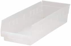 Plastic Hopper Shelf Bin: Clear MPN:QSB104CLCS