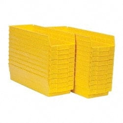 Plastic Hopper Shelf Bin: Yellow MPN:QSB104YLCS