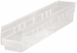 Plastic Hopper Shelf Bin: Clear MPN:QSB105CLCS