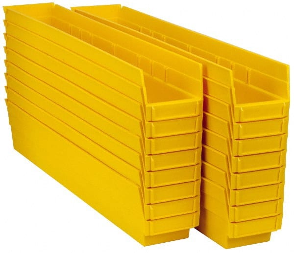 Plastic Hopper Shelf Bin: Yellow MPN:QSB105YLCS