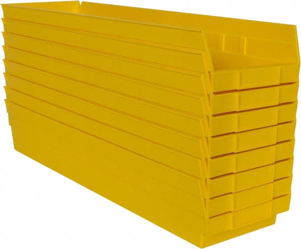 Plastic Hopper Shelf Bin: Yellow MPN:QSB106YLCS