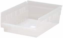 Plastic Hopper Shelf Bin: Clear MPN:QSB107CLCS