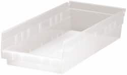 Plastic Hopper Shelf Bin: Clear MPN:QSB108CLCS