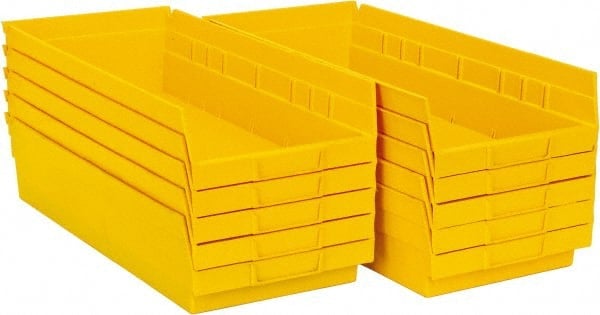 Plastic Hopper Shelf Bin: Yellow MPN:QSB108YLCS