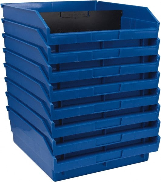 Plastic Hopper Shelf Bin: Blue MPN:QSB109BLCS