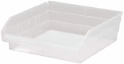 Plastic Hopper Shelf Bin: Clear MPN:QSB109CLCS