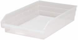 Plastic Hopper Shelf Bin: Clear MPN:QSB110CLCS