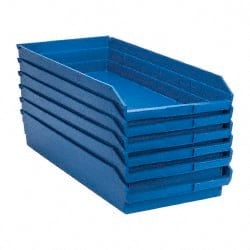 Plastic Hopper Shelf Bin: Blue MPN:QSB116BLCS