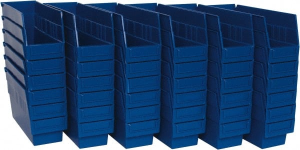 Plastic Hopper Shelf Bin: Blue MPN:QSB201BLCS