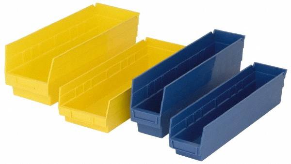 Plastic Hopper Shelf Bin: Red MPN:QSB201RDCS