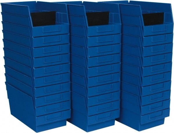 Plastic Hopper Shelf Bin: Blue MPN:QSB202BLCS