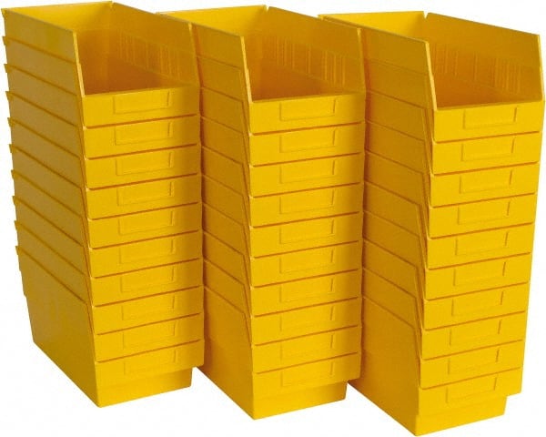 Plastic Hopper Shelf Bin: Yellow MPN:QSB202YWCS