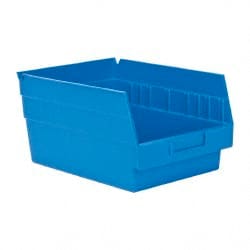 Plastic Hopper Shelf Bin: Blue MPN:QSB207BLCS